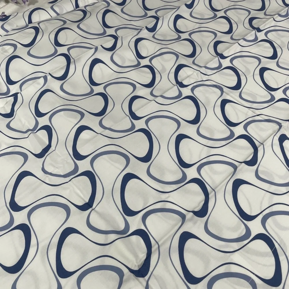 NIB Sferra Harwich [ 1‎ King ] Pillow Sham in White/Cornflower Blue